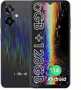 Android 14 Smartphone Gaming Phone 8-core 1.6GHz Processor 6.52 Inch IPS, 5000mAh, 6GB RAM 128GB ROM Expandable 1TB, 13MP + 5MP Camera, Dual 4G SIM Slots, GPS, Type-C, WiFi, Bluetooth 5.0