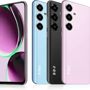 Cell Phones V50, 4GB+64GB ROM, 6.52'' HD Incell Screen Smartphone, Dual 4G LTE Unlock Android Phone, 13MP+5MP Camera, Face Unlock, 4500mAh Battery Mobile Phone (Purple)