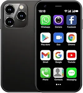 Mini Smartphone XS15 has 3.0 inch Screen, 2000mAh Battery, 2GB RAM and 16GB ROM Android 10.0 Dual Card Dual Standby (Black)